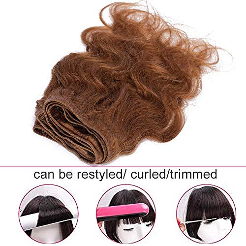 60cm Extensiones de Cortina Pelo Natutal #27 Rubio Miel Body Wave (1 Bundle,100g)