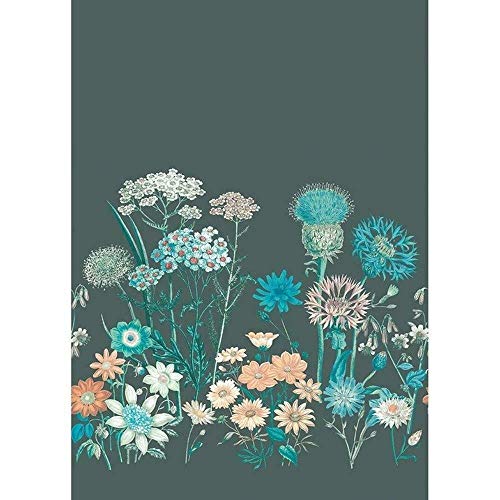 83386569 - Papel pintado Enciclopedia Flores Cardos Rosa Casadeco
