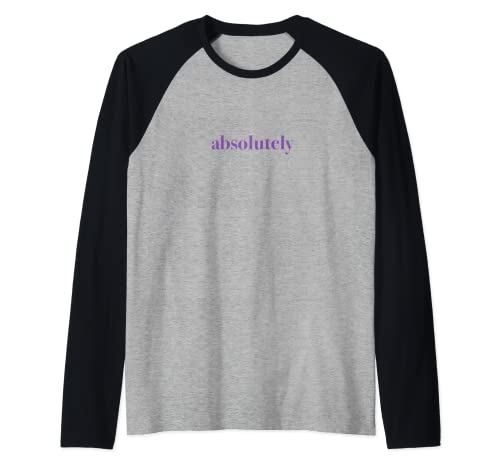 absolutamente Camiseta Manga Raglan