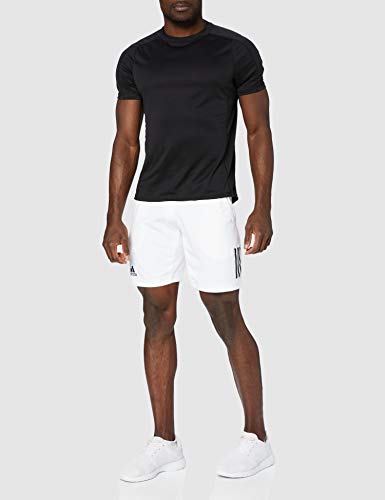 adidas Club Pantalones Cortos, Hombre, Blanco/Negro, M