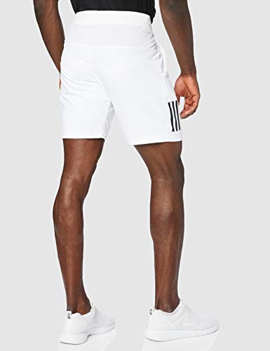 adidas Club Pantalones Cortos, Hombre, Blanco/Negro, M