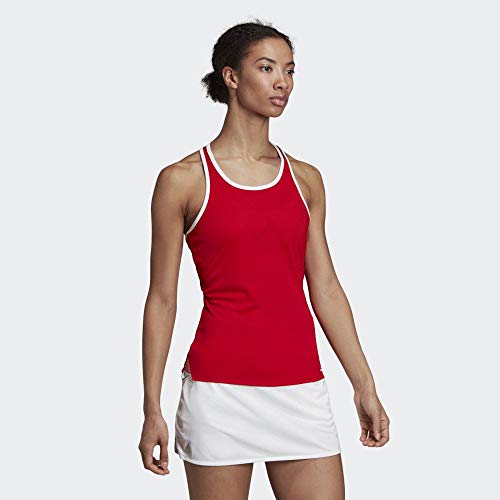 adidas Club Tank Camiseta De Tirantes, Mujer, Escarl, L