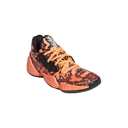 adidas Kids Unisex's Harden Vol. 4 Basketball Shoe, Signal Coral/core Black/Signal Coral, 7 M US