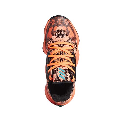 adidas Kids Unisex's Harden Vol. 4 Basketball Shoe, Signal Coral/core Black/Signal Coral, 7 M US