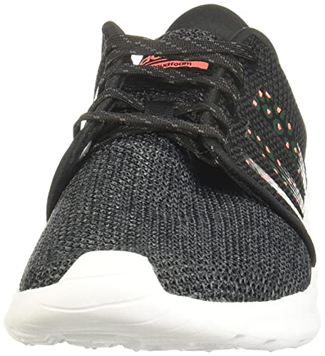 adidas Qt Racer, Zapatillas para Correr Mujer, Core Black/Core Black/Signal Coral, 38 2/3 EU
