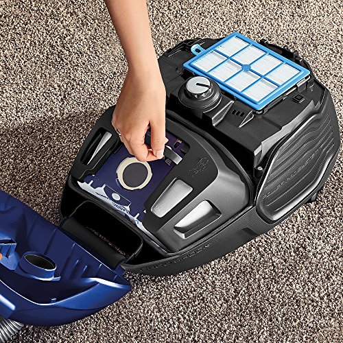 AEG VX6-2-IS-P Aspiradora de Trineo Con Bolsa, 800 W de Potencia, Ruedas 360º, Filtro Higiénico Lavable, Radio de acción de 9m, 77dB de Ruido, Cepillos Suelos Duros y Parquet, Color Azul