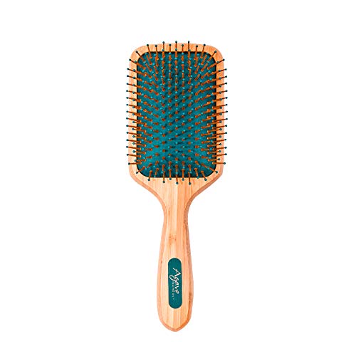Agave Natural Bamboo Paddle Brush - Cepillo profesional de madera de bambú natural