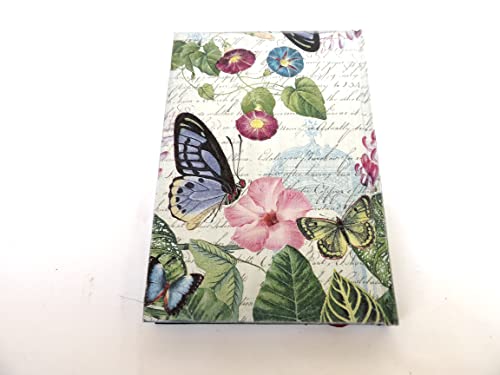 Agenda 2022 A5 Día por Página, Planificador Anual, Regalo para Ella, Vista por Dìa, Tapa Dura, Diario con Mariposa y hibiscus