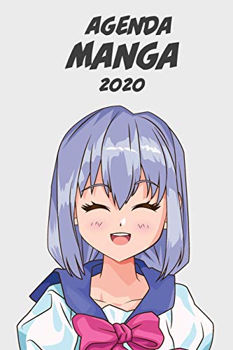 Agenda Manga 2020 [Semanalmente] [6x9]: Anime Manga Calendario Planificador Organizador para la productividad y el uso del tiempo, chica pelo morado