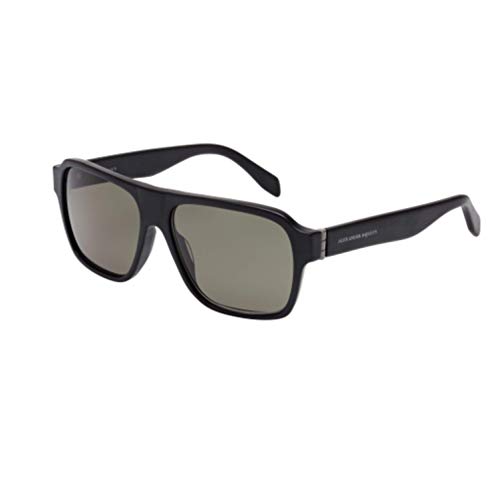 Alexander McQueen Gafas de Sol AM0036S BLACK/GREY GREEN 57/0/0 hombre