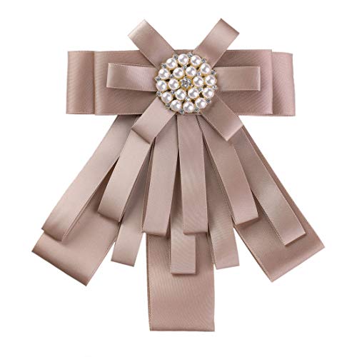Allegra K Corbata De Moño Pre-Atado Broche Color Sólido Nudo De Proa Para Mujer Rosa One Size