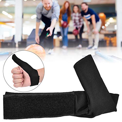 Alomejor Bolos Guante De Protección De Agarre De Mano Izquierda Derecha Guante para Deportes De Bola De Boliche(Black)