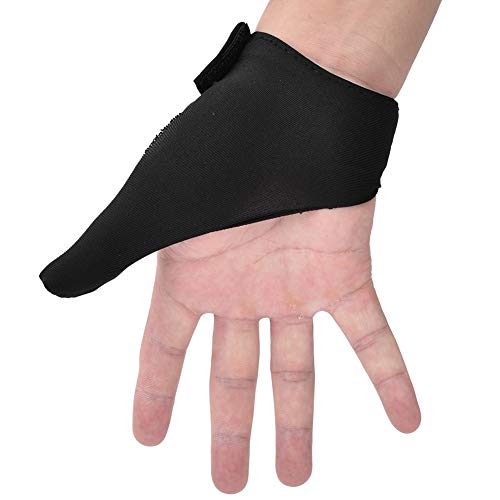 Alomejor Bolos Guante De Protección De Agarre De Mano Izquierda Derecha Guante para Deportes De Bola De Boliche(Black)
