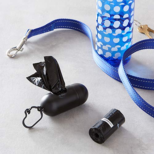 Amazon Basics - Bolsas para excrementos de perro con dispensador y clip para correa (900 bolsas)