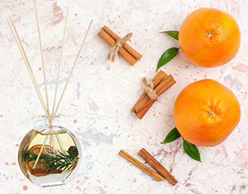 Ambientador Mikado Difusor de Varillas Perfumadas con Infusión de Hierbas Naturales Efecto Energizante - Canela y Naranja 75ml