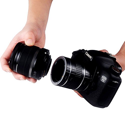 Andoer DG-C enfoque automático AF TTL tubos de extensión de Ring 12 mm 20 mm 36 mm Set Metal Mount con llantas para Canon EF EF-S 35 mm objetivo