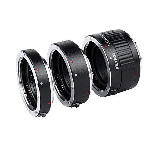 Andoer DG-C enfoque automático AF TTL tubos de extensión de Ring 12 mm 20 mm 36 mm Set Metal Mount con llantas para Canon EF EF-S 35 mm objetivo