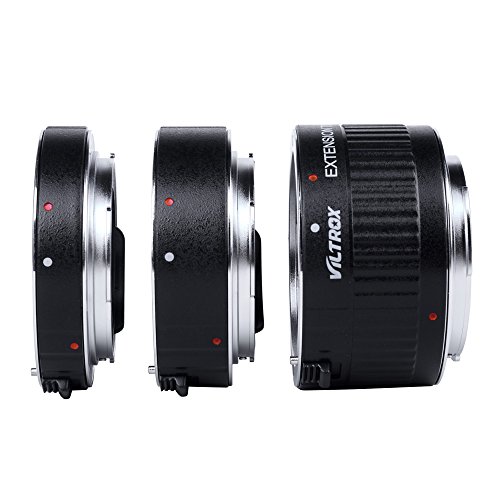 Andoer DG-C enfoque automático AF TTL tubos de extensión de Ring 12 mm 20 mm 36 mm Set Metal Mount con llantas para Canon EF EF-S 35 mm objetivo