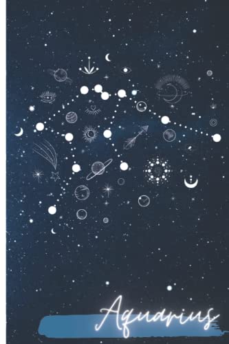 Aquarius Journal - Zodiac Notebook - Aquarius Gifts - Astrology Gift Ideas - Zodiac Gift Ideas - Zodiac Gift - Zodiac Birthday Signs