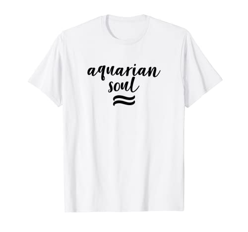 Aquarius Soul Constellation Zodiac Star Sign Birthday Gift Camiseta
