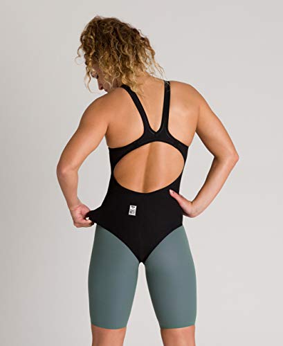 ARENA Bañador 1P Pwsk Carbon Duo Traje De Baño, Mujer, Black, 32