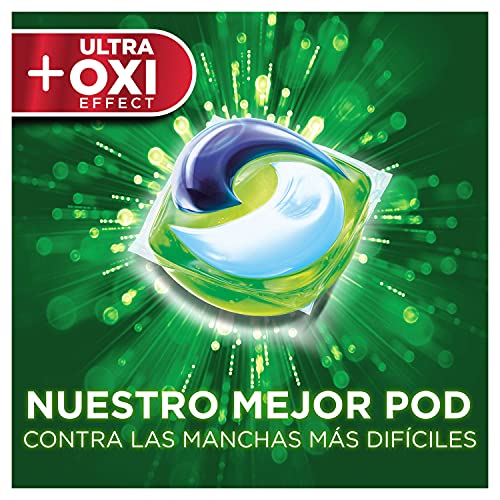 Ariel Pods Detergente Lavadora Cápsulas, 100 Lavados (2 x 50), Efecto Oxi Quitamanchas