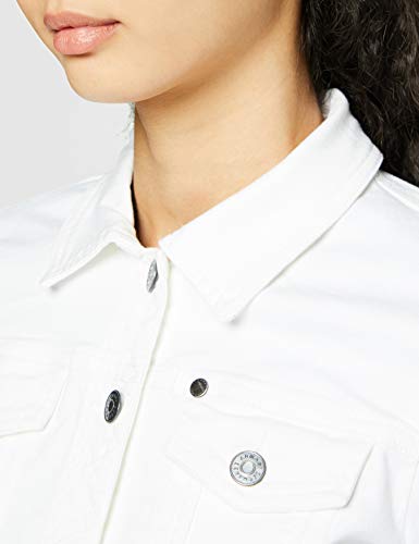 Armani Exchange 8,6 Ounces Stretch Bull Pantalones Cortos, Blanco (White Denim 0102), 46 (Talla del Fabricante: 31) para Mujer