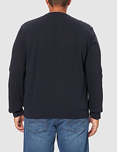 Armani Exchange Crew Neck, Front Extended Logo Sudadera, Azul Marino, L para Hombre