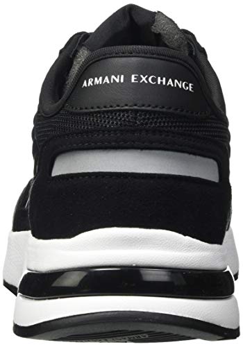 Armani Exchange Dusseldorf Volume Sole-Suela para Correr, Zapatillas Hombre, Negro, 44 EU