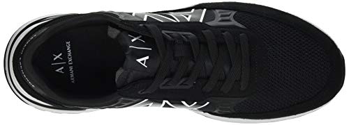 Armani Exchange Dusseldorf Volume Sole-Suela para Correr, Zapatillas Hombre, Negro, 44 EU