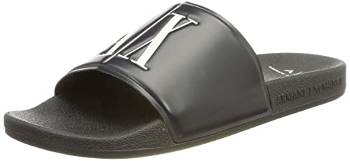 Armani Exchange Mykonos, Sandalias deslizantes. Hombre, Azul Marino, 41 EU