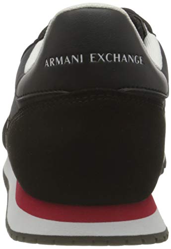 Armani Exchange Zapatillas Rio, Hombre, Negro, 41 EU