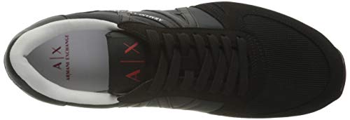 Armani Exchange Zapatillas Rio, Hombre, Negro, 41 EU