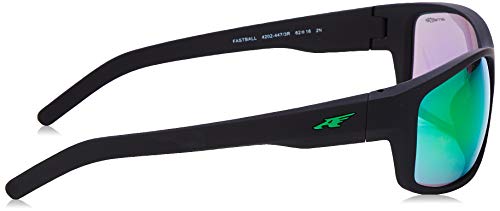 Arnette 0AN4202 447/3R 62 Gafas de Sol, Negro (Fuzzy Black/Lightgreenmirrorgreen), Unisex-Adulto