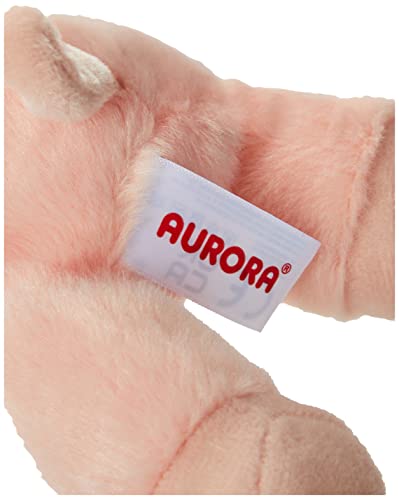 Aurora World-Aurora, 12767, Mini Flopsies Percy el Cerdo, 20 cm, Peluche, Rosa, Color Pink