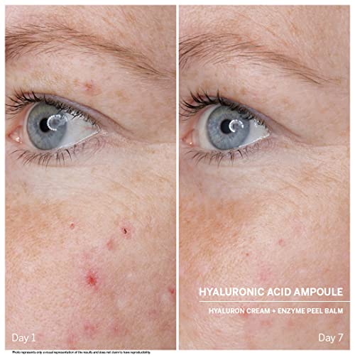 Babor Power Serum Hyaluronic Acid Ampollas faciales con ácido hialurónico y tripéptidos para una intensa hidratación, con fórmula vegana, en formato de 7 x 2 ml