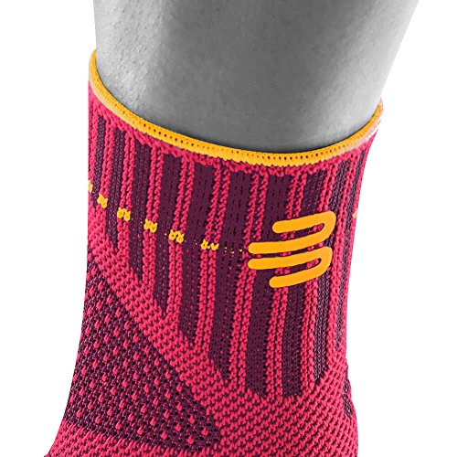 Bauerfeind Tobillera unisex "Ankle Support" 1 Tobillera para deportes como fútbol, fitness y correr, no se dobla gracias al tobillo, color rosa, XL