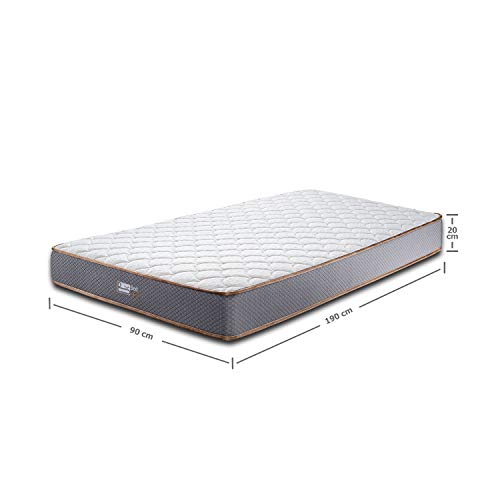 BedStory Colchon Viscoelastico Carbón de Bambú Colchones 90x190CM Colchones para Cama Hotel Viscoelastica Firmeza Media Anti-ácaros e Hipoalergénicos