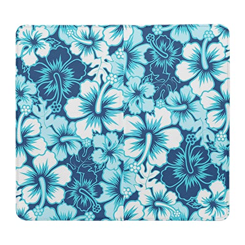 Belidome Boho Blue Hibiscus Car Registration and Insurance Holder Licencia de conducir Información de contacto Tarjeta Bolsa