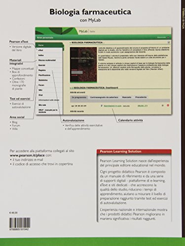 Biologia farmaceutica. Biologia vegetale, botanica farmaceutica, fitochimica. Ediz. MyLab. Con aggiornamento online (Scienze)