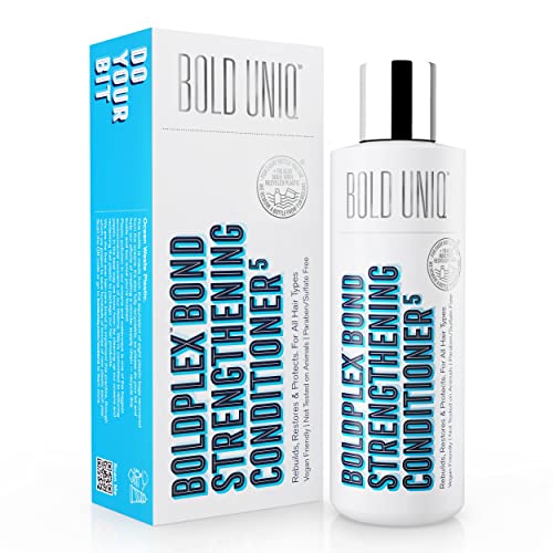 BoldPlex 5 Acondicionador Sin Sulfatos de Proteínas - Hidratante para Cabello Rizado, Seco, Teñido, Encrespado, Dañado, Decolorado. Libre de Parabenos - Aprobado por PETA, Vegano - 237 ml