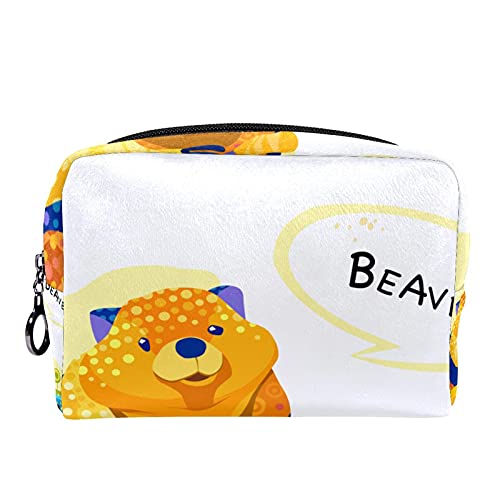 Bolsa de cosméticos para Mujeres Castor Bolsas de Maquillaje espaciosas Neceser de Viaje Organizador de Accesorios