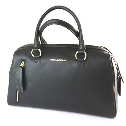 Bolsa de cuero 'Ted Lapidus'negro - 34x23x18 cm.