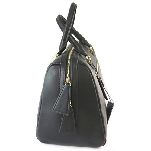 Bolsa de cuero 'Ted Lapidus'negro - 34x23x18 cm.