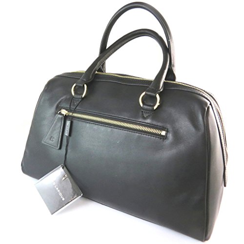 Bolsa de cuero 'Ted Lapidus'negro - 34x23x18 cm.