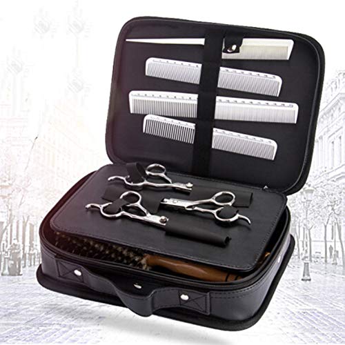 Bolsa de viaje portátil para herramientas de peluquería profesional. Funda de transporte y almacenamiento para maquina de cortar el cabello, peines y tijeras