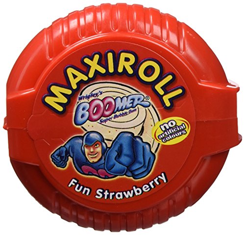 Boomer - Chicle Maxi-Roll Fresa - [Pack de 4]