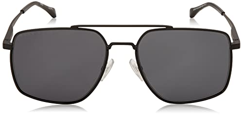 BOSS Hugo 1091/S Gafas de Sol, Matte Black, 58 para Hombre