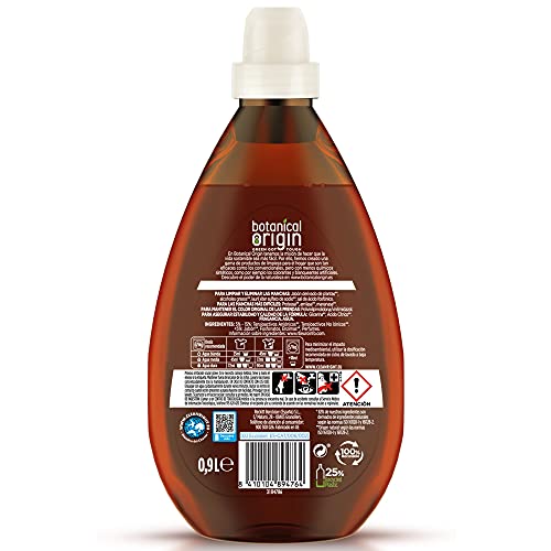 Botanical Origin Detergente para lavadora ecológico apto para pieles sensibles, aroma Flor de naranjo y hojas cítricas - Pack de 6 x 20, total 120 lavados