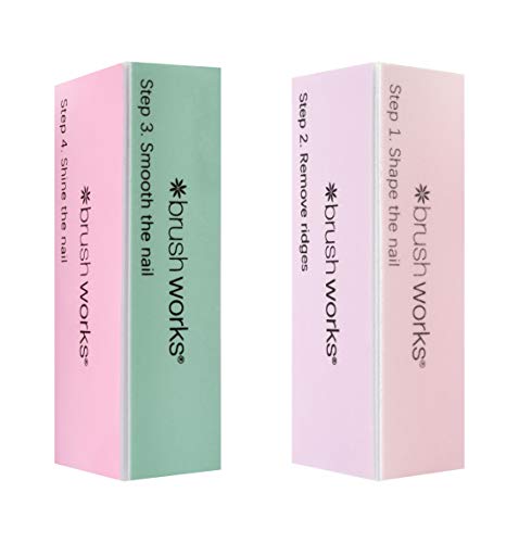Brushworks Bloque Pulido de Uñas Pastel 2-Piezas 70 g